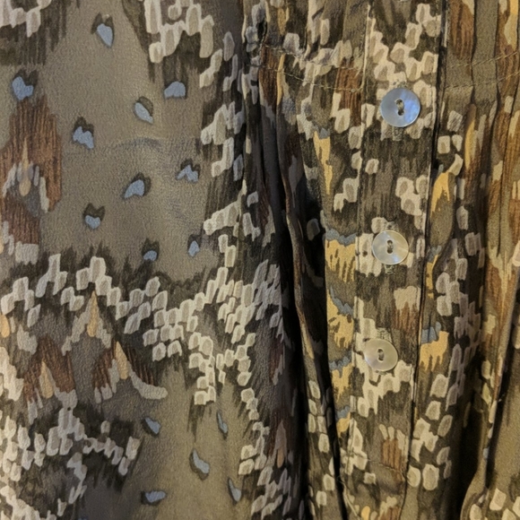 Anthropologie Heartloom 100% Silk Cold Shoulder Top Size XS - Picture 9 of 13